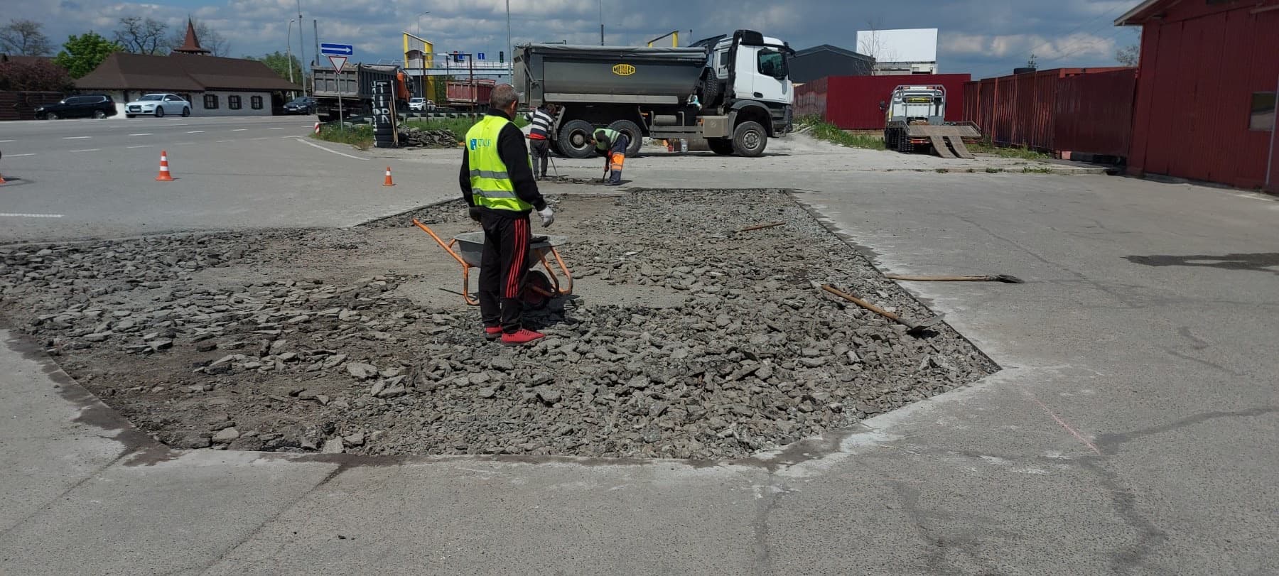 Підготовка щебеневого шару