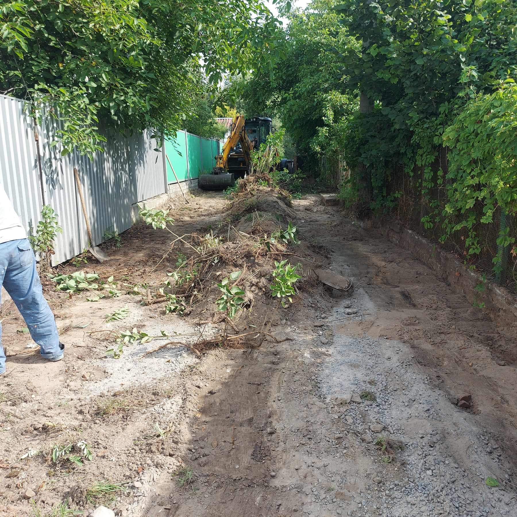 Підготовка для вкладання асфальту